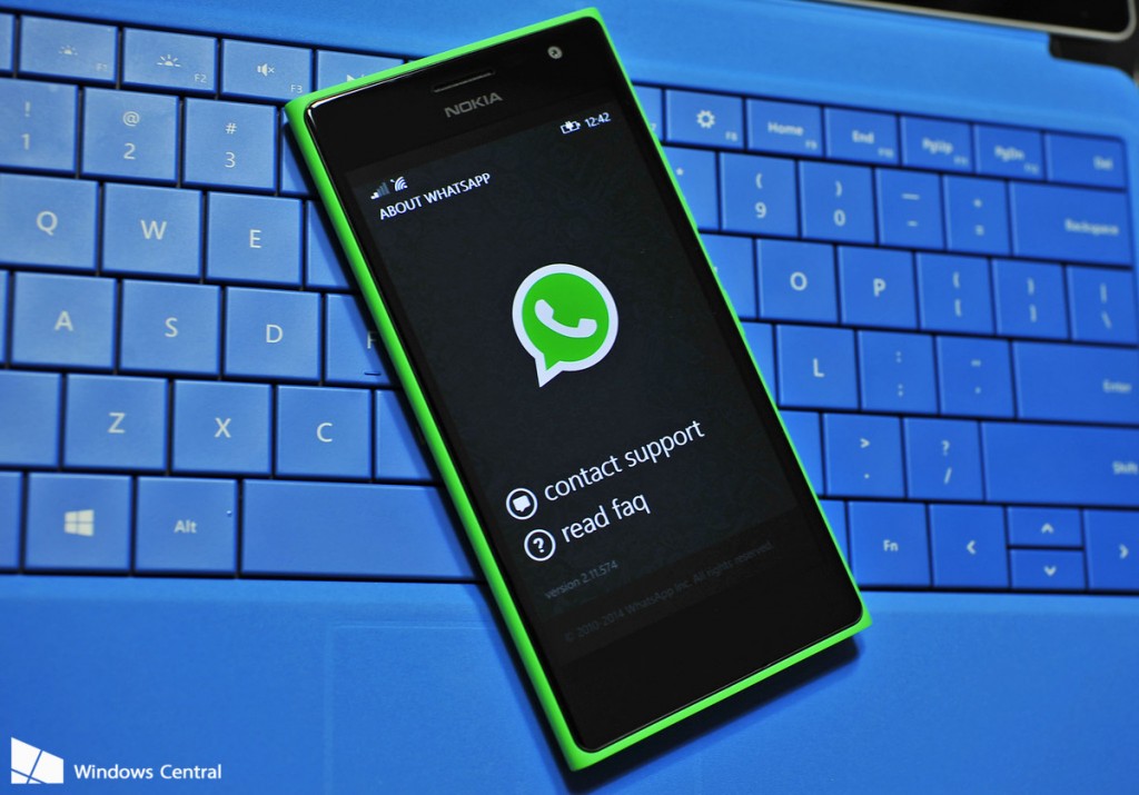 WhatsApp on Lumia 730