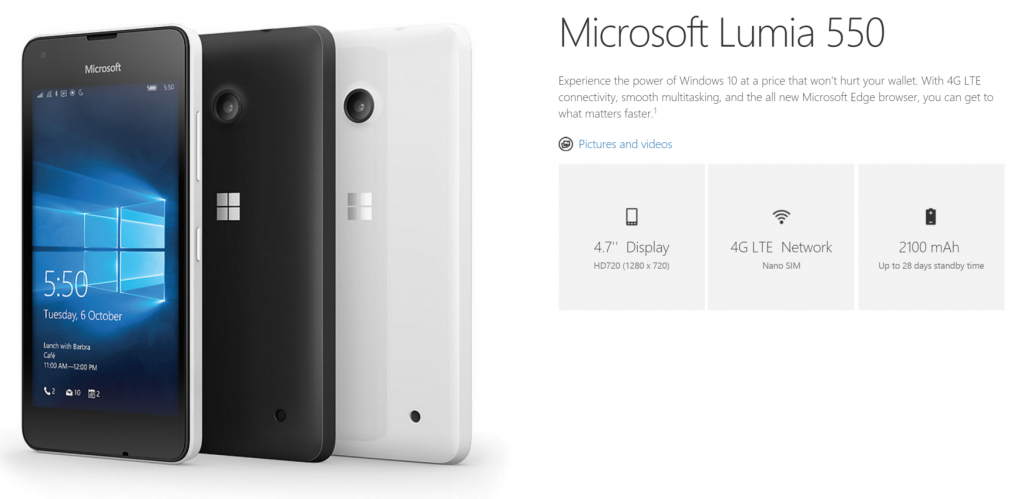 Microsoft Lumia 550