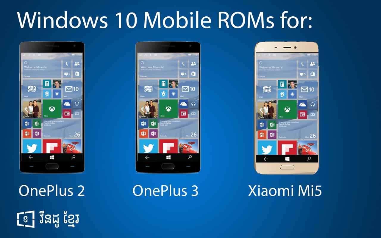 Windows 10 Mobile llegaría al Xiaomi Mi 5, OnePlus 2 y OnePlus 3